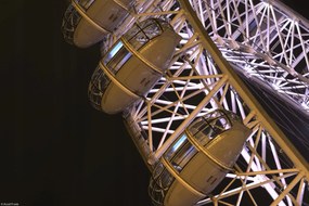 Poszter 30x20cm London Eye éjszaka 2, Assaf Frank