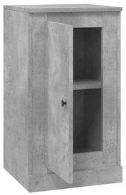 betonszürke szerelt fa tálalószekrény 37,5x35,5x67,5 cm
