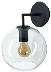 Bogard fekete falilámpa, ø 20 cm - SULION