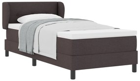 Boxspring Ágy Mattal Sötétbarna 80x200 cm Szövet
