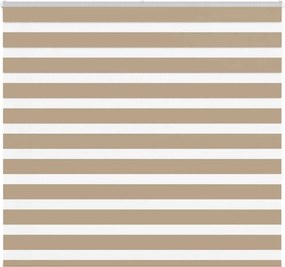 vidaXL zebrafüggönnyel homokbarna szövetszélesség 155,9 cm poliészter