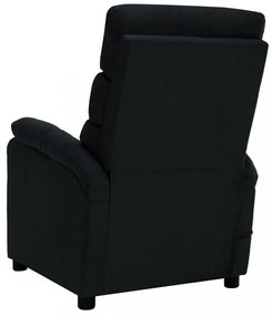 fekete szövet elektromos masszázsfotel