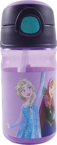 Disney Jégvarázs Modern Magic műanyag szívószálas kulacs akasztóval 350 ml