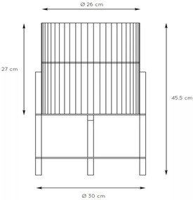 Lucide 03540/01/72 - JANTINE asztali lámpa 1xE27/40W/230V