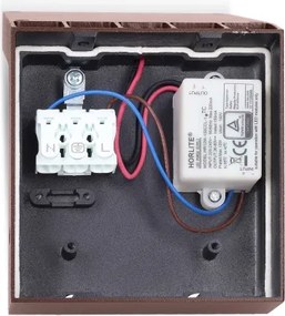 BRILAGI - RIANO LED/8W/230V kültéri fali lámpatest barna IP65