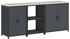 Konyhai Tároló Készlet Egyéb 3 pcs Antracit 210 x 50 x 92 cm