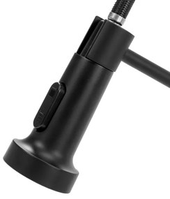 REA-B4820 - COLIN kihúzható zuhanyfejes mosogatócsaptelep, 42,5 cm, fekete