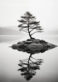 Poszter 64x90cm Magányos fa