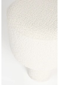 Fehér buklé puff Marcos – White Label