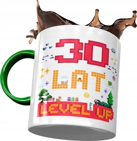 Zöld Bögre Születésnapra 30 30. 30-as Ajándék Nyomtatott Fotóval