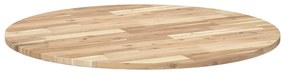 kerek tömör akácfa asztallap Ø90 x 2 cm