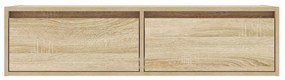TV szekrény LED világítással sonoma tölgy 100X35,5x25 cm