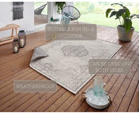 Cebu szürke-krémszínű kültéri szőnyeg,160 x 230 cm - NORTHRUGS