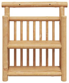 Falipolc 2 szintes 40x13x44 cm Bambusz