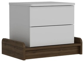 Fehér éjjeliszekrény Marina – Kalune Design