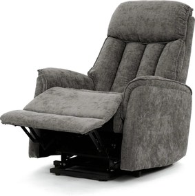 Szürke elektromos relaxfotel kábeles vezérléssel, szövet kárpitozással, TV-H9727 GREY2