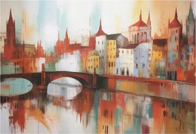 Dekoratív Fotótapéta Furnér Flizelin Városi tájkép 152x104 Ragasztó