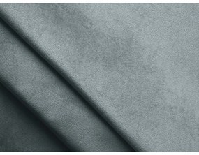 Világoskék bársony kárpitozott ágyneműtartós franciaágy ágyráccsal 140x200 cm Hiko – Makamii