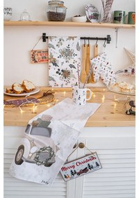 Pamut konyharuha szett karácsonyi mintával, 2 db-os 50x70 cm Festive Car – Butter Kings