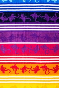 CRAZY GEKKO Strandtörölköző szivárvány 165x90cm