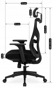 Fekete Irodai Forgószék SPIRAL