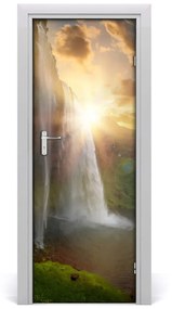 Fotótapéta ajtóra Vízesések Izland 75x205 cm