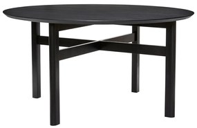 Fekete kerek étkezőasztal ø 140 cm Fjord – Hübsch
