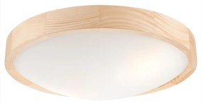 Mennyezeti lámpa NATURAL SLIM 2xE27/60W/230V ø 37 cm fenyő