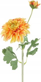 Dekoratív művirág sárga dália 57 cm