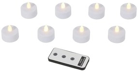 LED gyertya szett 8 db-os (magasság 4 cm) – Hilight