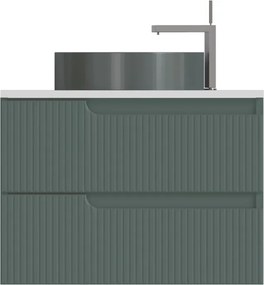 Piramida EURIDIKA fali fürdőszobabútor - mosdópult mosdó nélkül -2 fiókos - PINO ZÖLD - 64 x48x53 cm