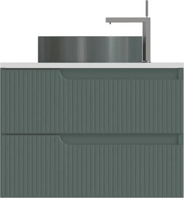 Piramida EURIDIKA fali fürdőszobabútor - mosdópult mosdó nélkül -2 fiókos - PINO ZÖLD - 65 x 48 x 53 cm