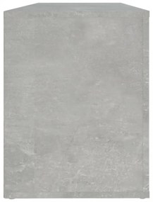 betonszürke szerelt fa cipőszekrény 100x35x45 cm