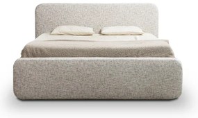 LAJLA kárpitozott ágy 160x200 cm matrac nélkül, bézs