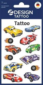 Matrica, tetoválás, 1 ív, 76x120 mm, AVERY ZWECKFORM, Z-Design No.56685, autók (AY56685)