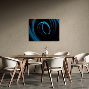 Kék vonal képe (üvegen) (70x50 cm)