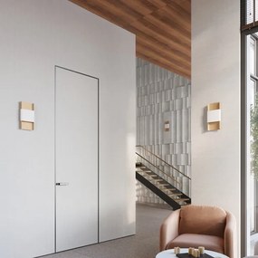 Sollux SL.1353 - Fali lámpa DURLIN 2xG9/8W/230V arany/fehér