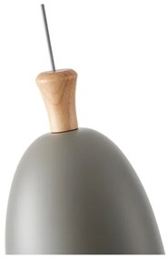 Csillár zsinóron 1xE27/15W/230V szürke átm. 23 cm