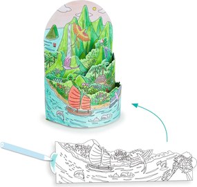 Dioráma színező - A szigetem tetején - On top… of my island