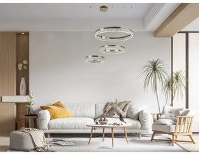 LED fényerőszabályozható kristálycsillár kábelen THALIA LED/120W/230V 3000-6000K + távirányító