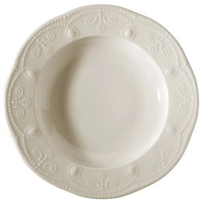 Kutahya Porselen 24 darabos Étkészlet, FLY24Y20014, porcelán, krémszín