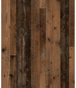 Fmd régi stílusú sötét és matera színű falra szerelhető sarokpolc