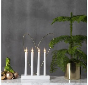 Eglo 410978 - Karácsonyi gyertyatartó GLOSSY HEART 4xE10/3W/230V