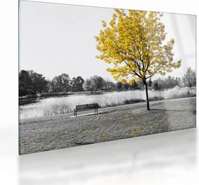 Kép - Pihenés a parkban (üvegen) (70x50 cm)