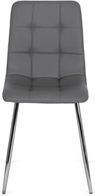 Szürke Eco-bőr Étkezőszék ENZO