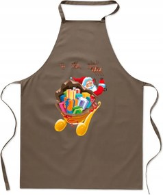 Konyhai kötény nyomtatás Mikulás rénszarvas szán Karácsonyi ajándék