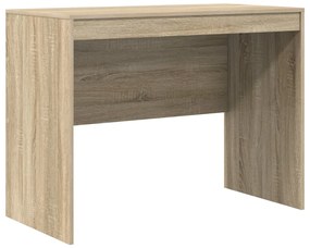 vidaXL Íróasztal Sonoma tölgy MDF Sonoma tölgy furnérral 100 x 50 x 76 cm