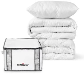 Vákuumos-megerősített textil ruhatároló doboz szett 2 db-os 42x25x25 cm Life – Compactor