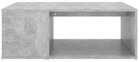 betonszürke szerelt fa dohányzóasztal 90 x 67 x 33 cm