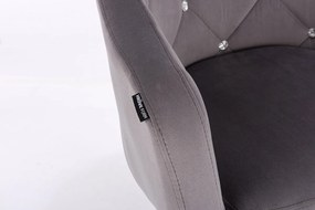 HR830 Grafit Modern Velúr Szék Arany lábbal